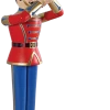 The Christmas Palace 6 FT RED & BLUE SOLDIER WITH TRUMPET OVERSIZED DECOR