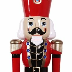 The Christmas Palace OVERSIZED DECOR 6 FT RED & BLACK SOLDIER