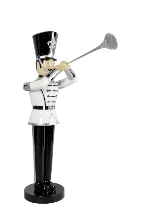 Flash Sale π₯° The π Christmas Palace 9 FT SILVER, WHITE, & BLACK SOLDIER WITH TRUMPET OVERSIZED DECOR π 2 The Christmas Palace 9 FT SILVER, WHITE, & BLACK SOLDIER WITH TRUMPET OVERSIZED DECOR