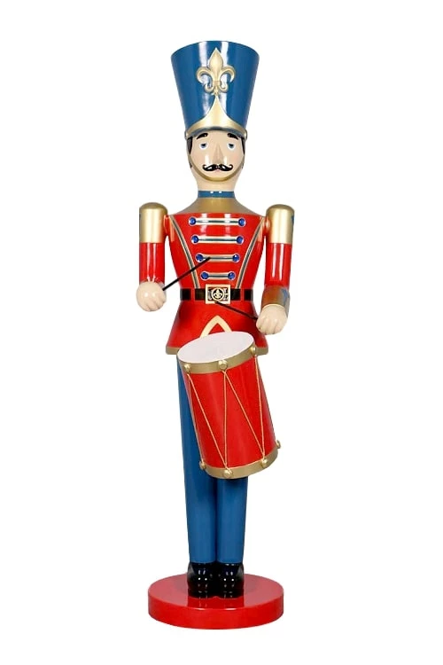 Promo π€© The β Christmas Palace 9 FT RED & BLUE SOLDIER WITH DRUM OVERSIZED DECOR β 2 The Christmas Palace 9 FT RED & BLUE SOLDIER WITH DRUM OVERSIZED DECOR