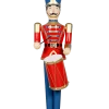 The Christmas Palace 9 FT RED & BLUE SOLDIER WITH DRUM OVERSIZED DECOR