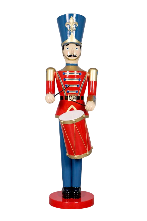 Promo π€© The β Christmas Palace 9 FT RED & BLUE SOLDIER WITH DRUM OVERSIZED DECOR β 1 The Christmas Palace 9 FT RED & BLUE SOLDIER WITH DRUM OVERSIZED DECOR