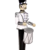 The Christmas Palace 6 FT SILVER, WHITE, & BLACK SOLDIER WITH DRUM