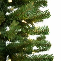 The Christmas Palace CHRISTMAS TREES 6 FT PENCIL TREE PRE LIT CLEAR LIGHTS