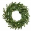 The Christmas Palace 30" GRANDIS WREATH 50 MICRO WARM WHITE LED BATTERY OPERATED Wreaths