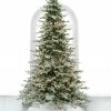 The Christmas Palace CHRISTMAS TREES 7.5 FT VAIL SNOW PINE SLIM TREE PRE LIT WARM WHITE LED