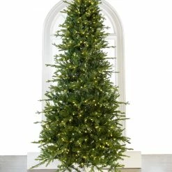 The Christmas Palace 7.5 FT NORWAY SLIM TREE PRE LIT WARM WHITE LED LIGHTS CHRISTMAS TREES