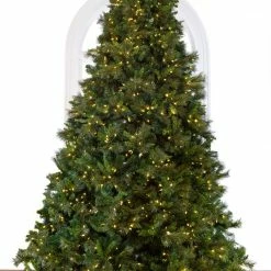 The Christmas Palace CHRISTMAS TREES 7.5 FT BELGIUM DELUXE MIX TREE PRE LIT WARM WHITE LED LIGHTS
