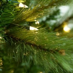 The Christmas Palace CHRISTMAS TREES 7.5 FT CHARLESTON SLIM TREE PRE LIT CLEAR LIGHTS