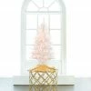 The Christmas Palace 4 FT WHITE TIFFANY TINSEL TREE PRE LIT CLEAR LIGHTS CHRISTMAS TREES