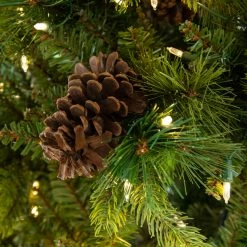 The Christmas Palace 5 FT POTTED FOREST BERRY FIR TREE PRELIT CLEAR LED LIGHTS