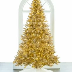 The Christmas Palace 7.5 FT ROSE GOLD TREE PRE LIT CHRISTMAS TREES