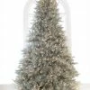 The Christmas Palace CHRISTMAS TREES 6.5 FT LASER SILVER TREE WARM WHITE LED