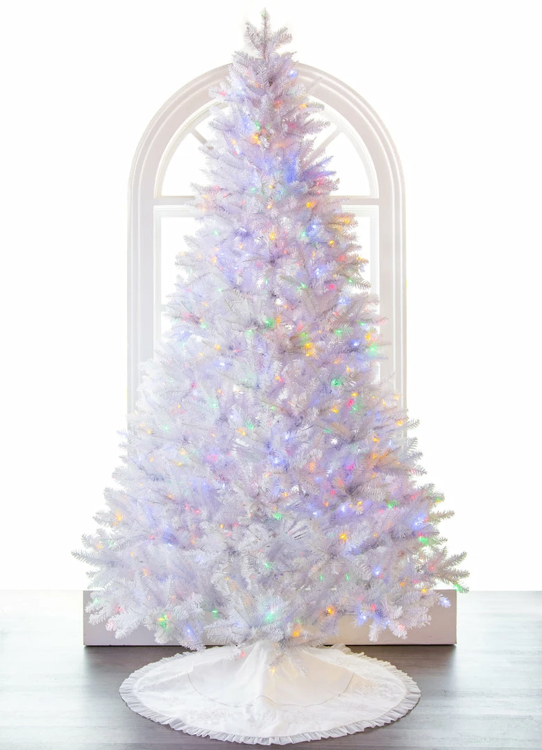 Budget π The π Christmas Palace 6.5 FT WHITE PARKVIEW COLOR CHANGING LED π Christmas TREES 𧨠1 The Christmas Palace 6.5 FT WHITE PARKVIEW COLOR CHANGING LED CHRISTMAS TREES