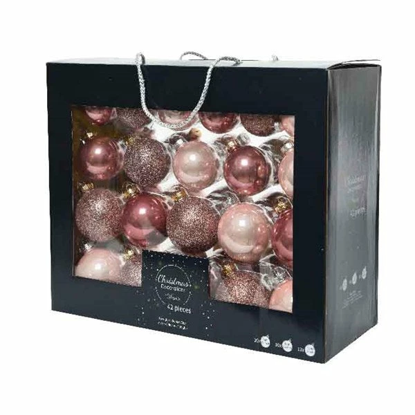 Hot Sale βοΈ The π
Christmas Palace Shatterproof & Glass Sets 3" PINK ASSORTED GLASS ORNAMENT SET OF 42 PIECES β€οΈ 2 The Christmas Palace Shatterproof & Glass Sets 3" PINK ASSORTED GLASS ORNAMENT SET OF 42 PIECES