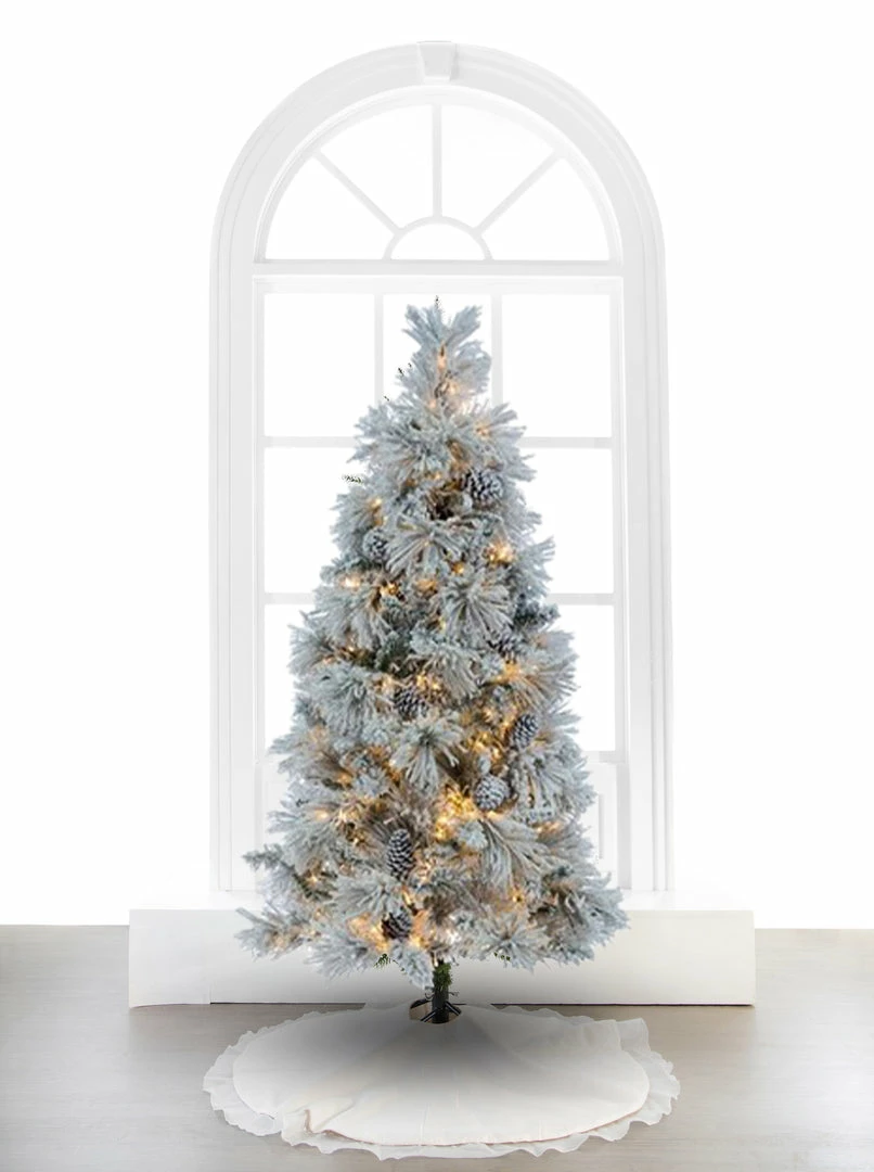 Best Sale β The π Christmas Palace 9 FT CRYSTAL FLOCKED TREE PRE LIT WARM WHITE LED π Christmas TREES β 1 The Christmas Palace 9 FT CRYSTAL FLOCKED TREE PRE LIT WARM WHITE LED CHRISTMAS TREES