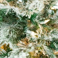 Outlet π The β Christmas Palace 5 FT FLOCKED TREE PRE LIT CLEAR LIGHTS β Christmas TREES 𧨠5 The Christmas Palace 5 FT FLOCKED TREE PRE LIT CLEAR LIGHTS CHRISTMAS TREES