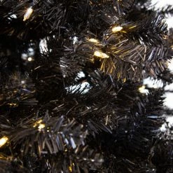Best Sale π The π Christmas Palace 7.5 FT BLACK TINSEL TREE PRE LIT WARM WHITE LED β 5 The Christmas Palace 7.5 FT BLACK TINSEL TREE PRE LIT WARM WHITE LED