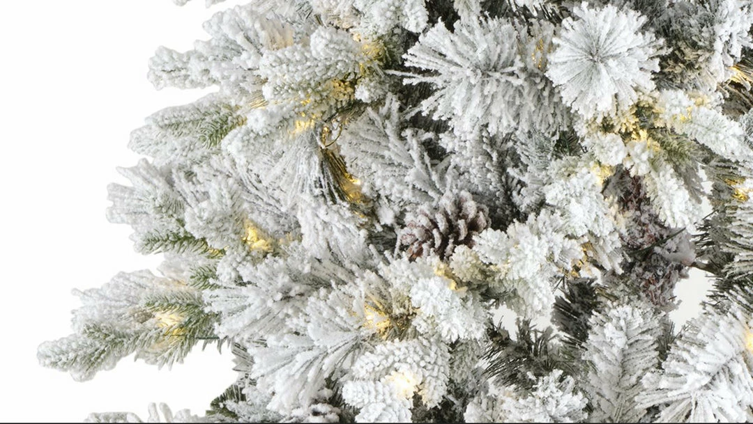 Budget β The π Christmas Palace π Christmas TREES 7.5 FT SNOWY LAUSANNE FIR PRE LIT MICRO WARM WHITE LED π― 2 The Christmas Palace CHRISTMAS TREES 7.5 FT SNOWY LAUSANNE FIR PRE LIT MICRO WARM WHITE LED