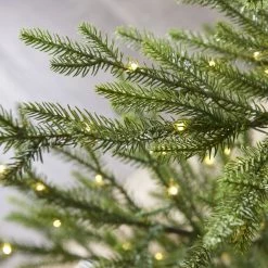 The Christmas Palace 9 FT NORWAY SPRUCE TREE PRE LIT WARM WHITE LED LIGHTS CHRISTMAS TREES