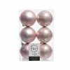 The Christmas Palace 3" SHINY & MATTE BLUSH PINK BALL ORNAMENTS SET OF 36 Pretty In Pink