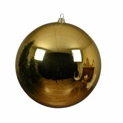 The Christmas Palace 5.5" GOLD SHINY BALL SET OF 6