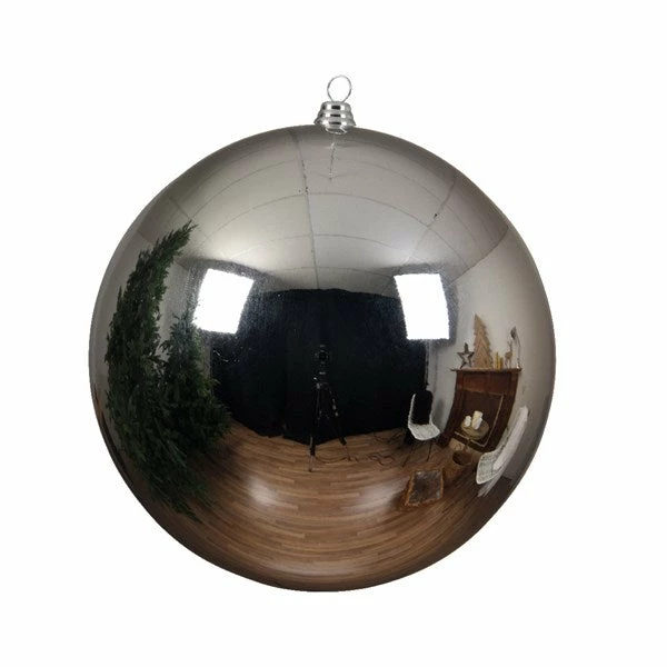 Best Sale β The π Christmas Palace 8" SHINY GREY BALL SET OF 6 π€© 1 The Christmas Palace 8" SHINY GREY BALL SET OF 6