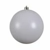 The Christmas Palace 8" WHITE MATTE BALL SET OF 6