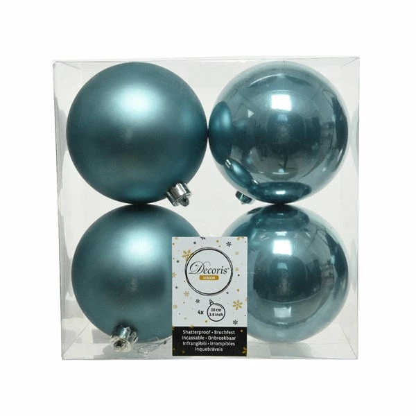 Discount π₯ The π Christmas Palace 4" SHINY & MATTE ICY BLUE BALL ORNAMENTS SET OF 24 All About The Blues π 1 The Christmas Palace 4" SHINY & MATTE ICY BLUE BALL ORNAMENTS SET OF 24 All About The Blues