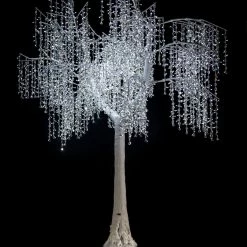 The Christmas Palace 8 FT LED PURE WHITE CRYSTAL TREE