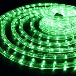 The Christmas Palace 150 FT LED GREEN ROPE LIGHT FLEX, 1/2" DIAMETER