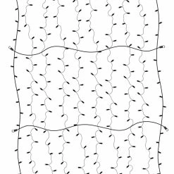 The Christmas Palace WARM WHITE LED TRUNK LIGHT GRAY NET 20FT X 18"-36" CHRISTMAS LIGHTS