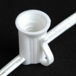 The Christmas Palace C7 / C9 Bulbs 1000 FT C7 ROLL WHITE WIRE 6" SPACING E12 BASE