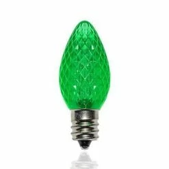 The Christmas Palace C7 LED GREEN REPLACEMENT BULB 25 PACK