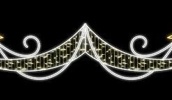 The Christmas Palace OVERSIZED DECOR 13 X 2 FT STAR SHAPED LIGHT BANNER 120V