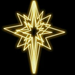 The Christmas Palace 5 FT WARM WHITE LED FREEDOM STAR 120V OVERSIZED DECOR