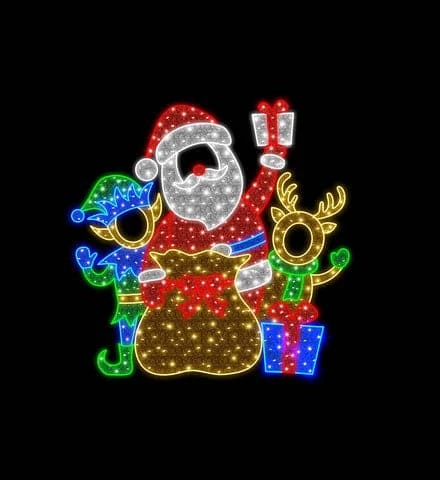 Coupon π The π Christmas Palace OVERSIZED DECOR 6 FT X 7 FT RED SANTA WITH ELF AND DEER LED PHOTO OP π 1 The Christmas Palace OVERSIZED DECOR 6 FT X 7 FT RED SANTA WITH ELF AND DEER LED PHOTO OP