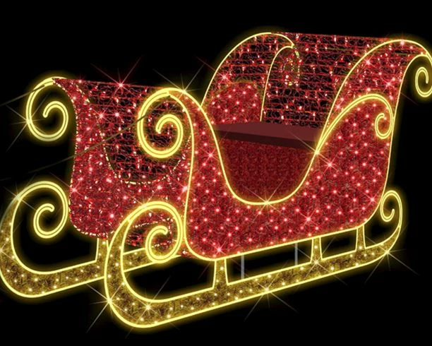 Wholesale π The π Christmas Palace OVERSIZED DECOR 8 FT X 3 FT X 4 FT RED & WARM WHITE SLEIGH LED STRING & ROPE LIGHT 120V π 1 The Christmas Palace OVERSIZED DECOR 8 FT X 3 FT X 4 FT RED & WARM WHITE SLEIGH LED STRING & ROPE LIGHT 120V