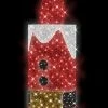 The Christmas Palace 5.5 FT X 2 FT X 2 FT WARM WHITE WITH RED & BLACK LED CANDLE