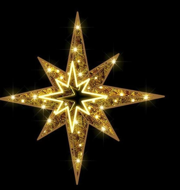 Wholesale π The π Christmas Palace 3 FT X 3 FT WARM WHITE LED 8 POINT STAR π 1 The Christmas Palace 3 FT X 3 FT WARM WHITE LED 8 POINT STAR