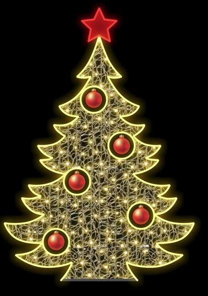 Outlet π The π Christmas Palace 5.5 FT X 4 FT LED RED & WARM WHITE DECORATED TREE DISPLAY β¨ 1 The Christmas Palace 5.5 FT X 4 FT LED RED & WARM WHITE DECORATED TREE DISPLAY