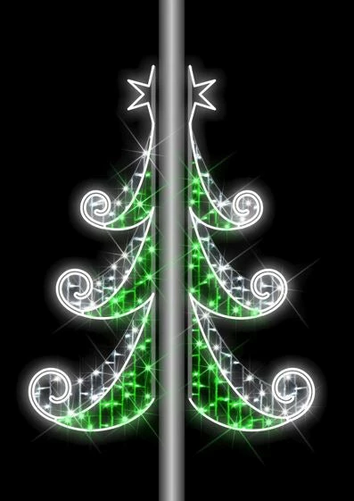 Best reviews of π― The π Christmas Palace 5 FT X 2 FT WHITE & GREEN LED TREE POLE BANNER OVERSIZED DECOR π 1 The Christmas Palace 5 FT X 2 FT WHITE & GREEN LED TREE POLE BANNER OVERSIZED DECOR