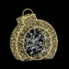 The Christmas Palace OVERSIZED DECOR 5 FT X 10" X 5 FT WARM WHITE LED GOLD ORNAMENT BALL