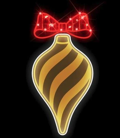 Deals β The π Christmas Palace 3 FT X 1.5 FT WARM WHITE & RED LED ORNAMENT WITH BOW β 1 The Christmas Palace 3 FT X 1.5 FT WARM WHITE & RED LED ORNAMENT WITH BOW