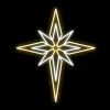 The Christmas Palace 3 FT X 2 FT LED WARM WHITE BETHLEHEM STAR