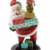 The Christmas Palace 15" RETRO SANTA WITH GIFTS Table Tops