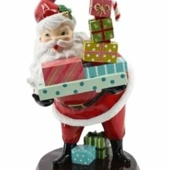 The Christmas Palace 15" RETRO SANTA WITH GIFTS Table Tops