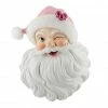 The Christmas Palace 20" PINK SANTA HEAD WALL ART Santas
