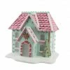 The Christmas Palace Table Tops DECEMBER DIAMONDS 11" PASTEL GINGERBREAD HOUSE