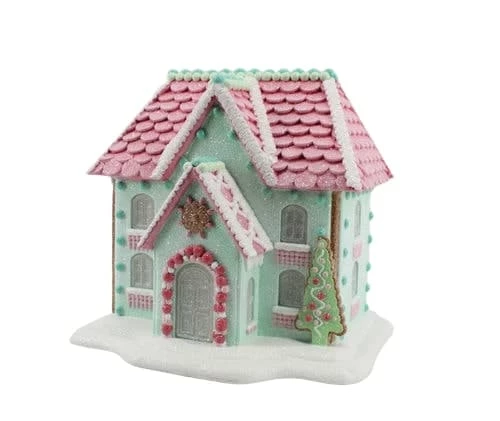 Promo π The β Christmas Palace Table Tops DECEMBER DIAMONDS 11" PASTEL GINGERBREAD HOUSE β€οΈ 1 The Christmas Palace Table Tops DECEMBER DIAMONDS 11" PASTEL GINGERBREAD HOUSE